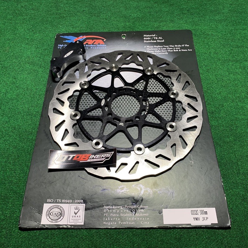Piringan Cakram 300 mm PSM Jupiter z MX 135 Z1 Vega R ZR New fizr rx MX King 150 floating disc 300mm titanium model moto1 pro1 tdr-PSM Black