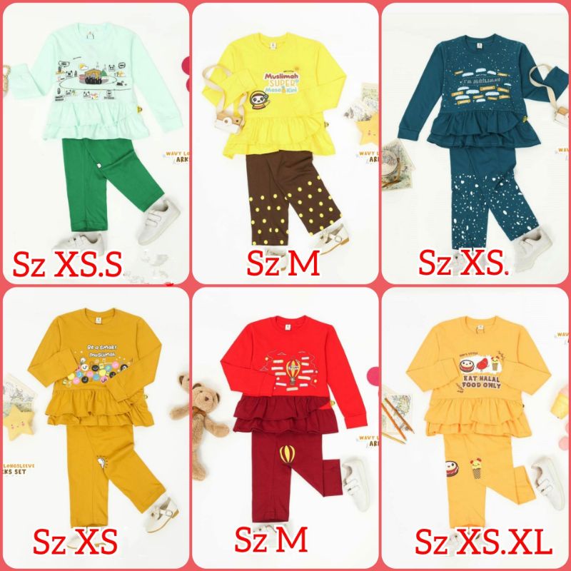 Wavy Tunik Setelan Anak Ark's Style