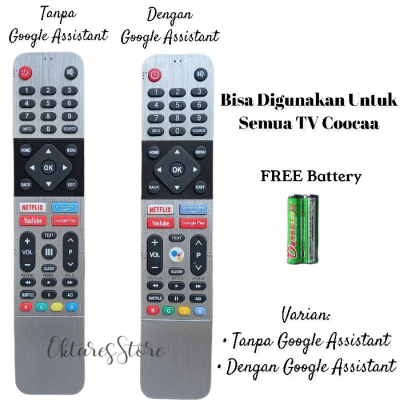 Remote Remot Coocaa Android Smart Tv Semua Tipe