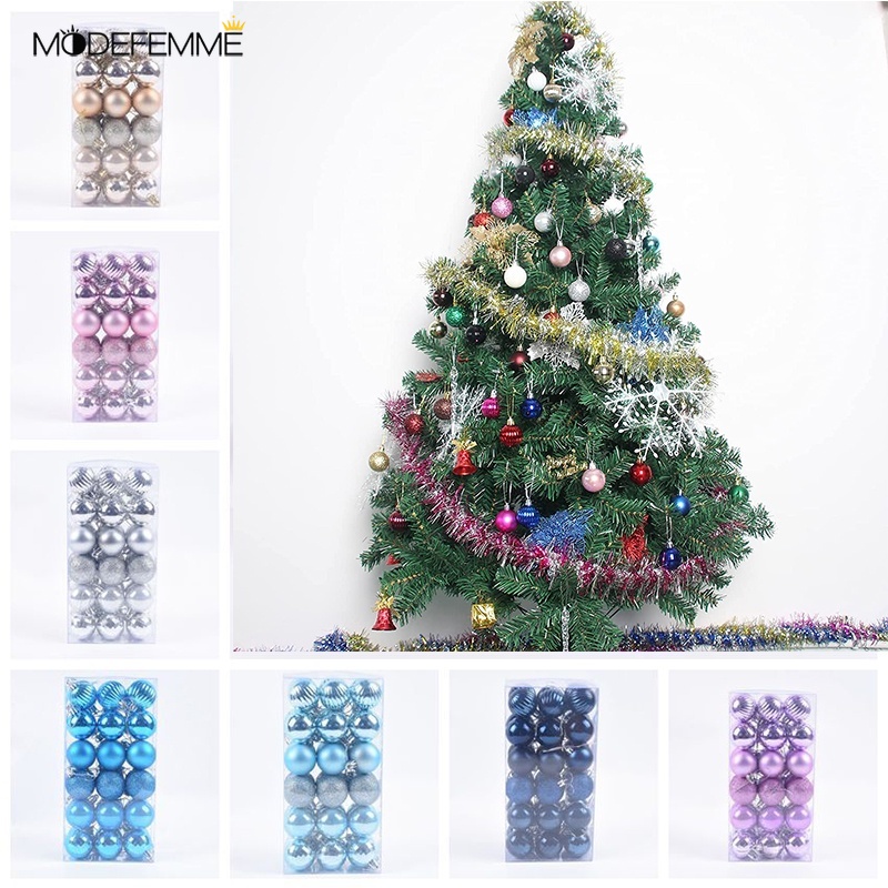 36PCS 4cm Christmas Decoration Hanging Ball for Xmas Tree，Holiday ，Wedding， Party