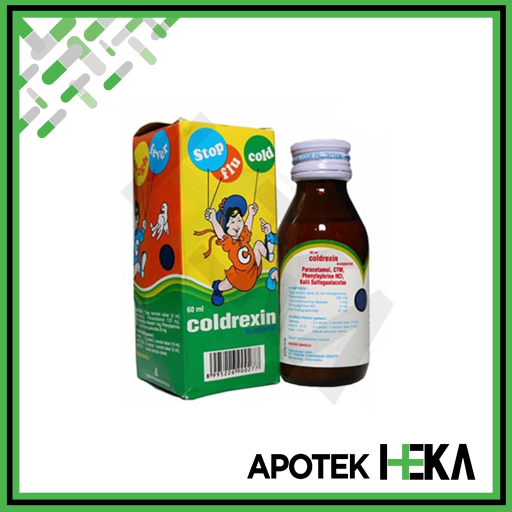 Coldrexin Sirup Suspensi 60 ml - Syrup Obat Flu Anak (SEMARANG)