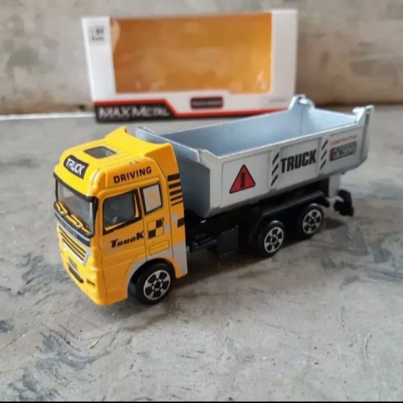 Diecast Dump Truck Miniatur Truck Pasir Kontruksi