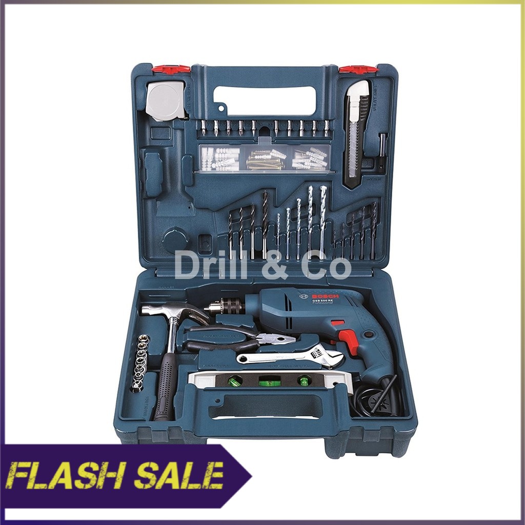 Bor Tembok Bosch GSB 500 RE Complete Set