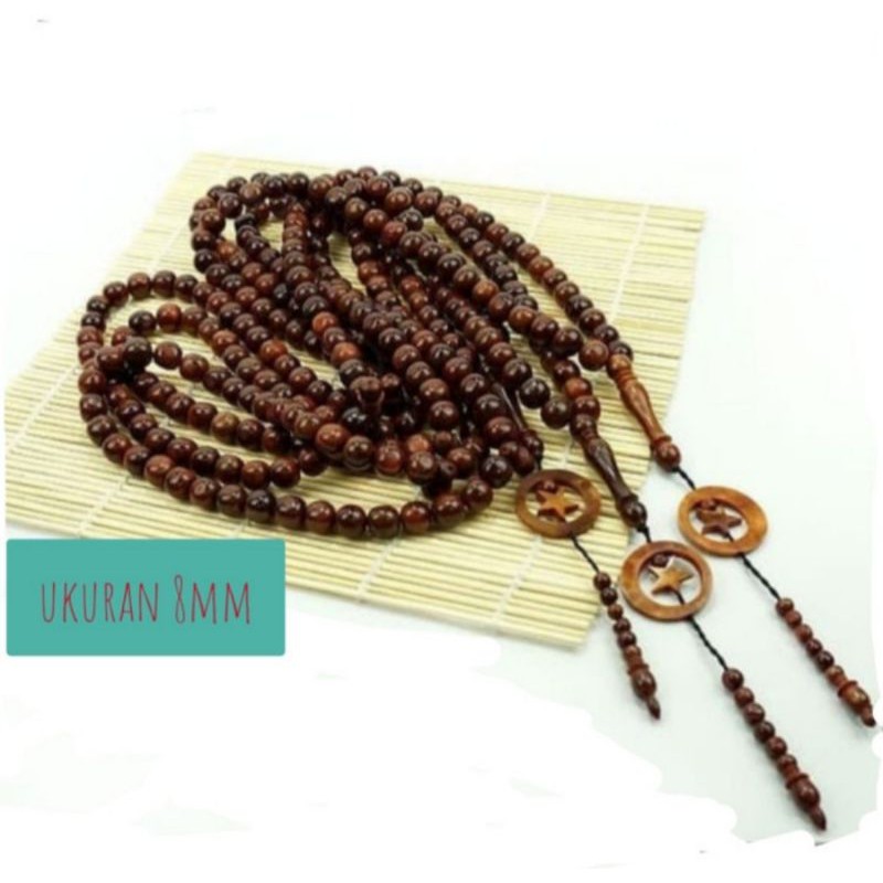 Tasbih Kayu Kaoka 99 Butir | Tasbih Kaukah Asli