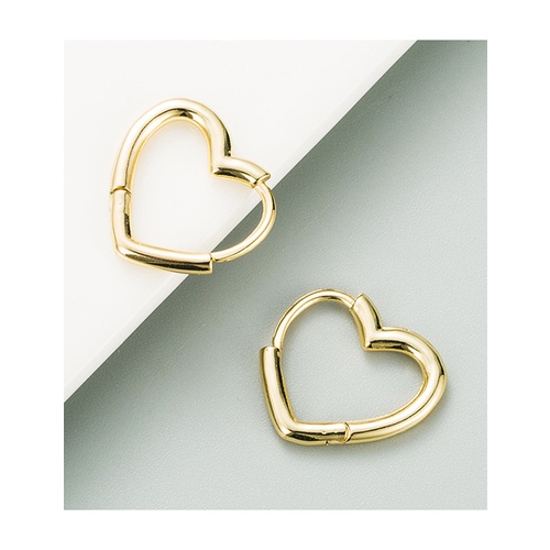 LRC Anting Tusuk Fashion Golden Brass 18k Gold Plated Love P64732