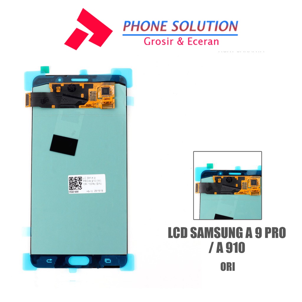 LCD Samsung A9 Pro A910 ( OLED BIG GLASS) 100% Original Fullset Touchscreen // Supplier LCD Samsung - Garansi 1 Bulan