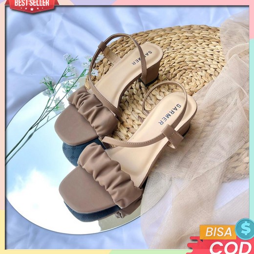 High Heels Pesta Wanita  Hak Tahu Hils Bridesmaid Cewek Murah Haihils Sandal Hak Tahu Tebaru Sarmer 