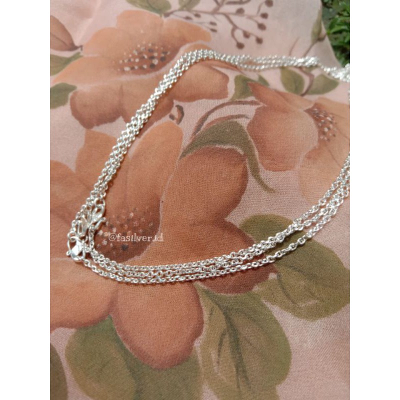 Kalung Rantai Medan Perak Asli