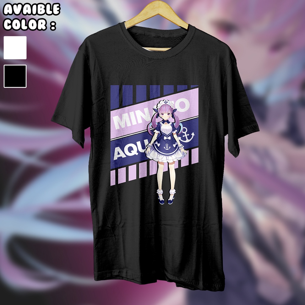 T-Shirt/Baju Kaos Project MINATO AQUA Hololive DTF