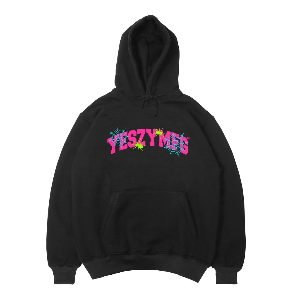 YESZY.MFG Hoodie Black Cyber Spider