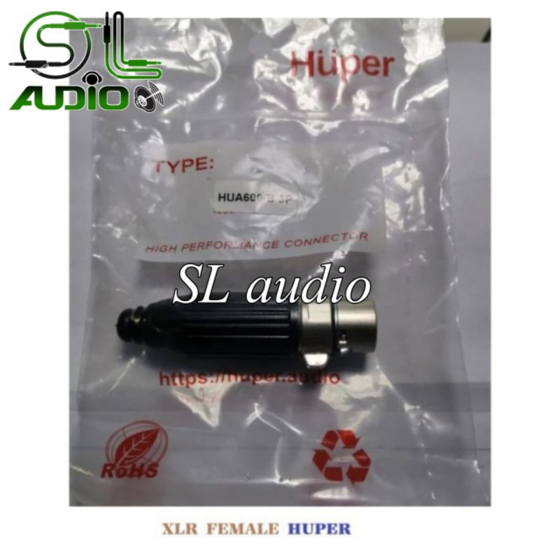 Jack xlr female Huper kualitas bagus / Jek canon 3 pin female huper