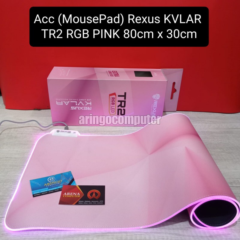 Acc (MousePad) Rexus KVLAR TR2 RGB 80cm x 30cm x 3mm PINK