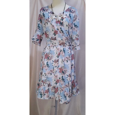 DRESS FLOWER VALINO MURAH CANTIK