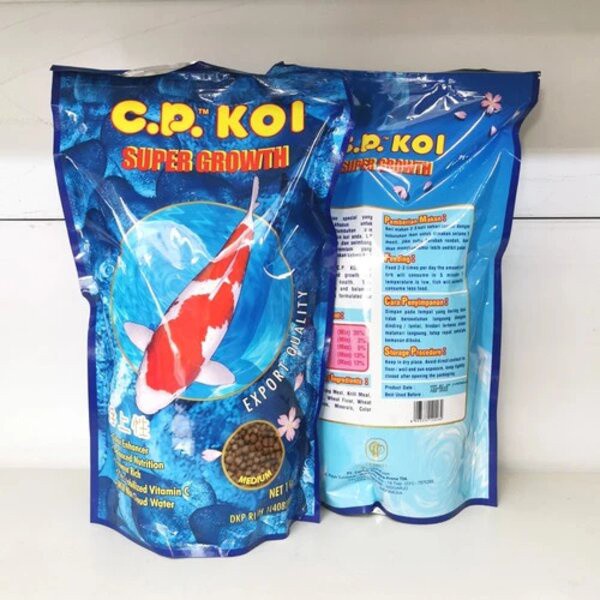 CP Koi Super Growth Size Medium M 5mm 5 mm 1kg 1 kg Pakan Makanan Ikan