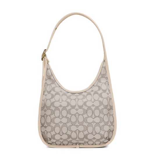 Coach Ergo Shoulder Bag In Signature Jacquard Marble Green Blue Azure (C2588)