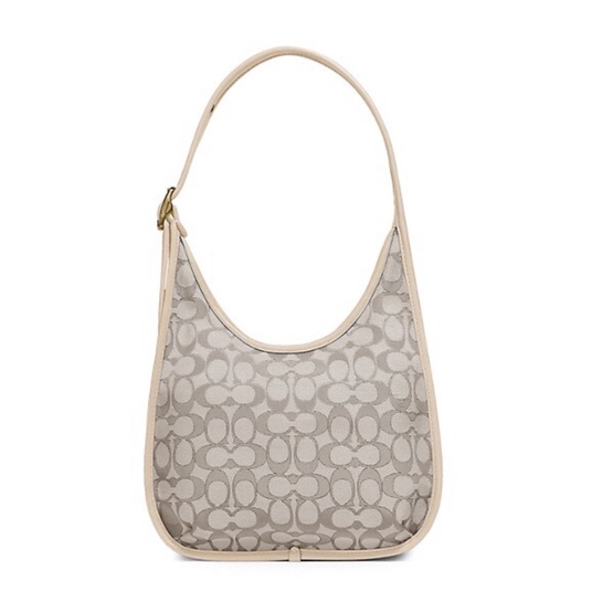 Coach Ergo Shoulder Bag In Signature Jacquard Marble Green Blue Azure (C2588)