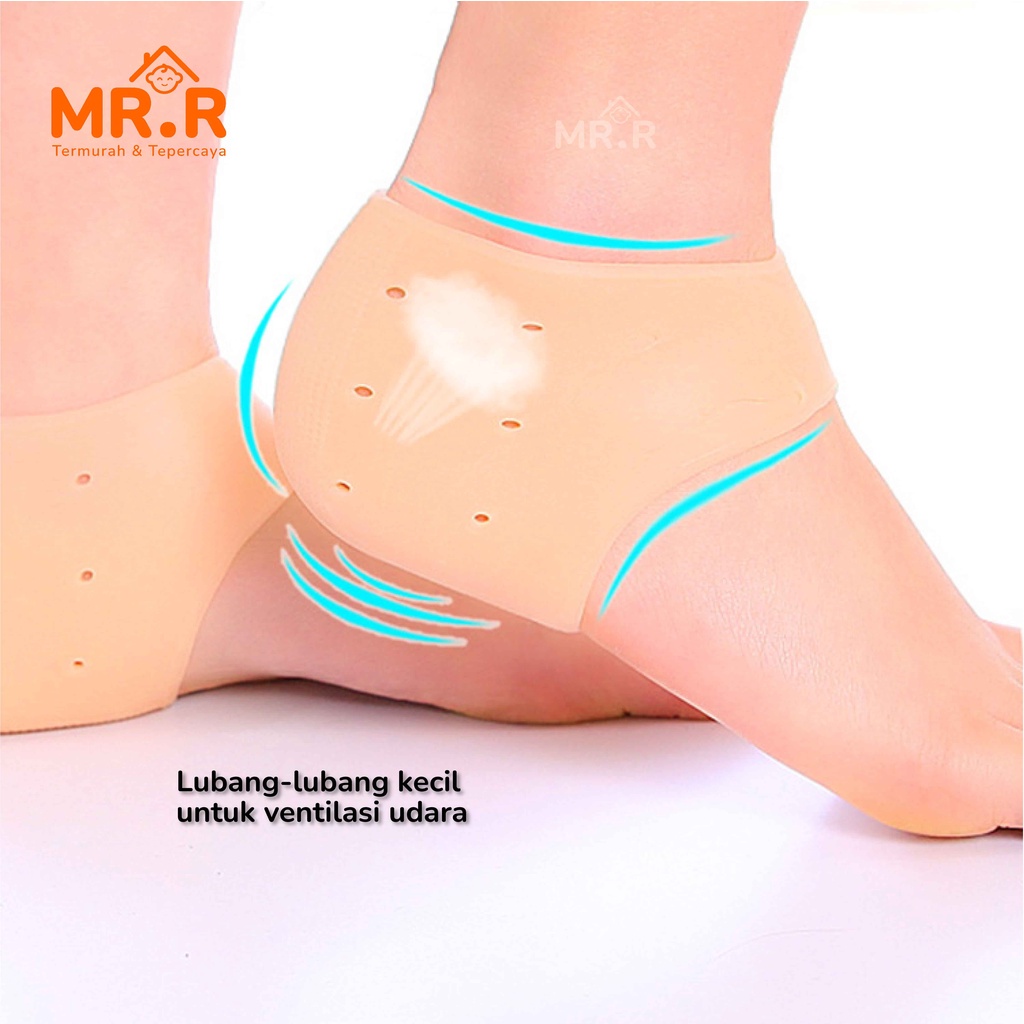 Bantalan Pelindung Tumit Anti Lecet Kaus Kaki Silikon Lembut Aksesoris Sepatu Heels