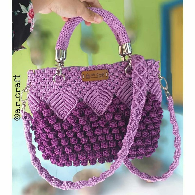 Tas Tali Kur Motif Anggur