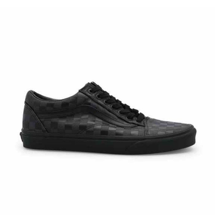 vans old skool checkerboard black
