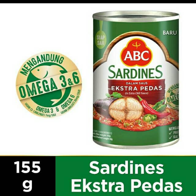 

Abc sarden 155gr extra pedas