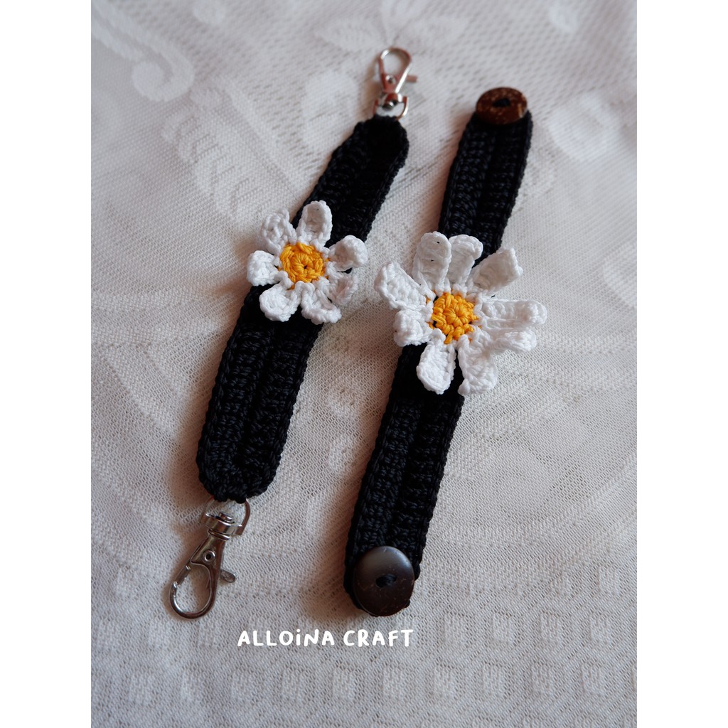 Mask Connector Daisy - Konektor Masker Rajut Bunga - 21