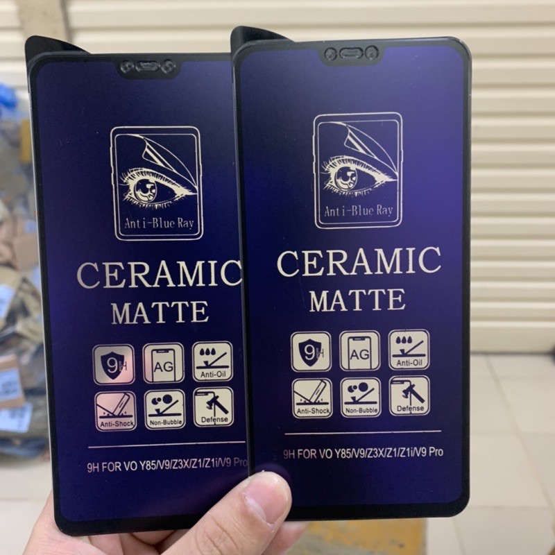 Vivo Y81 Y83 Y85 V9 V9 Pro Ceramic Matte Blue Ray Screen Guard Anti Radiasi Full Cover - UA