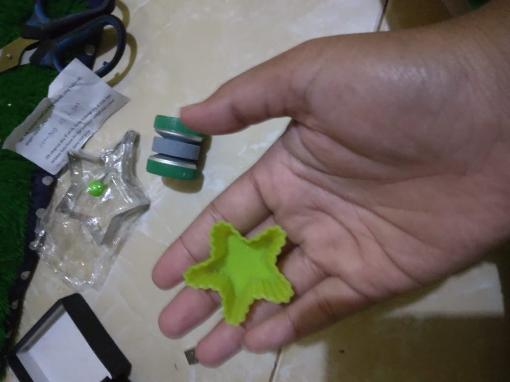 J2lokh591 Cetakan Puding Bintang &love Cetakan Silikon Kue Cupcake Muffin Ice Cube Cetakan Serbaguna