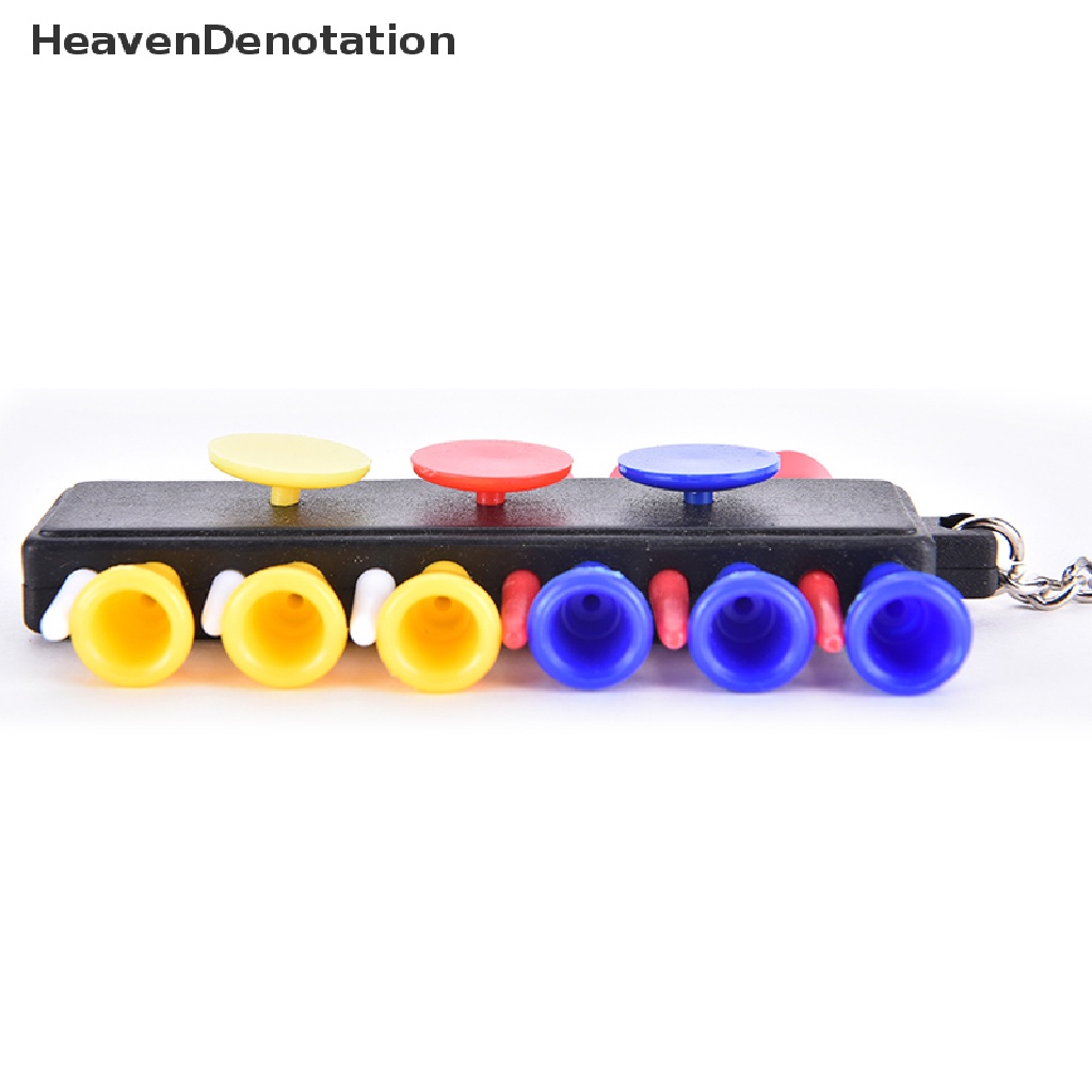 (Heavendenotation) 1pc Holder Tee Golf Bahan Plastik Dengan 12 Tee + 3 Penanda Bola + 1 Gantungan Kunci