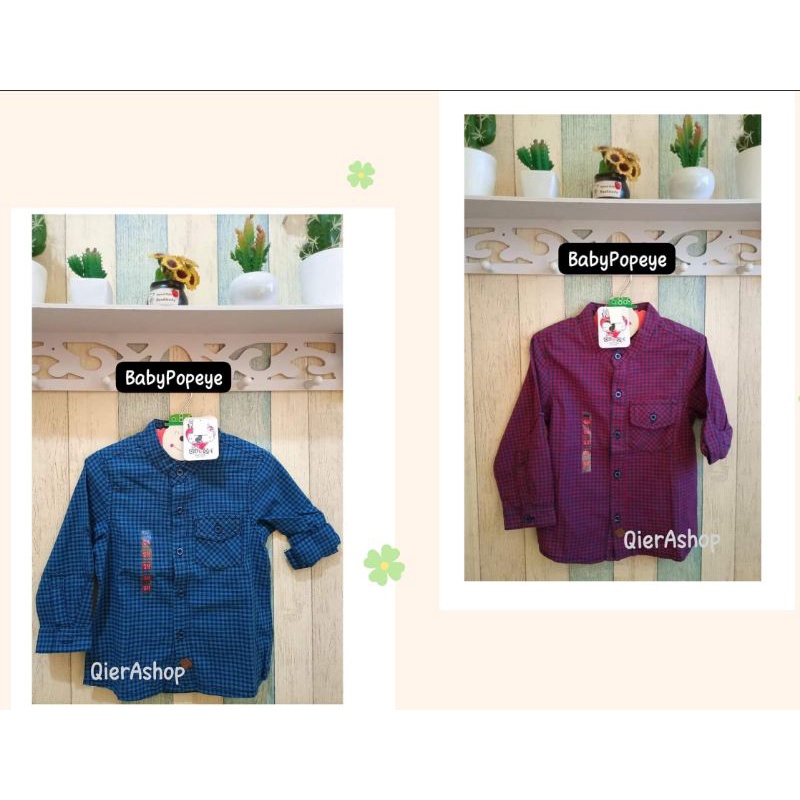 Kemeja koko kemko anak laki laki baby popeye/cool baby/cool kids/ popeye