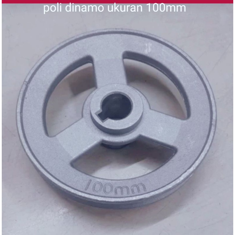 Poly-Poli-Pulley 100mm Dinamo Mesin Jahit besar