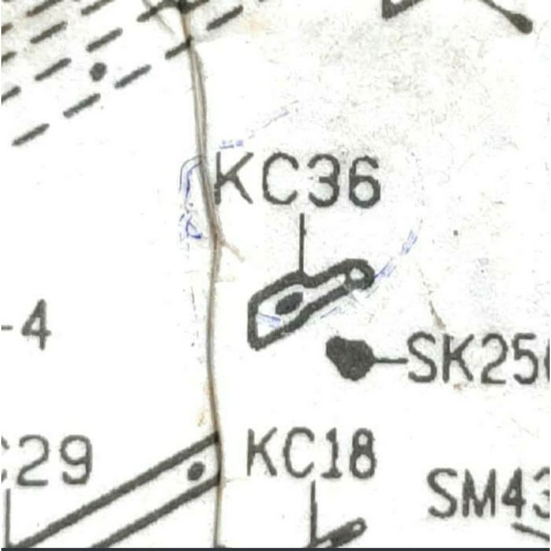 KC36 Penutup Engsel Body - Mesin Obras 747