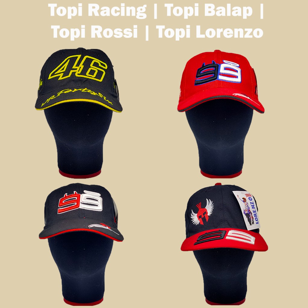 TOPI RACING | TOPI BALAP | TOPI MOTOGP | TOPI ROSSI | TOPI LORENZO