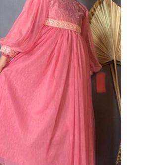 ☏ Gaun pesta muslim mewah / baju pesta anak / baju pesta muslim anak / tangan balon ✷