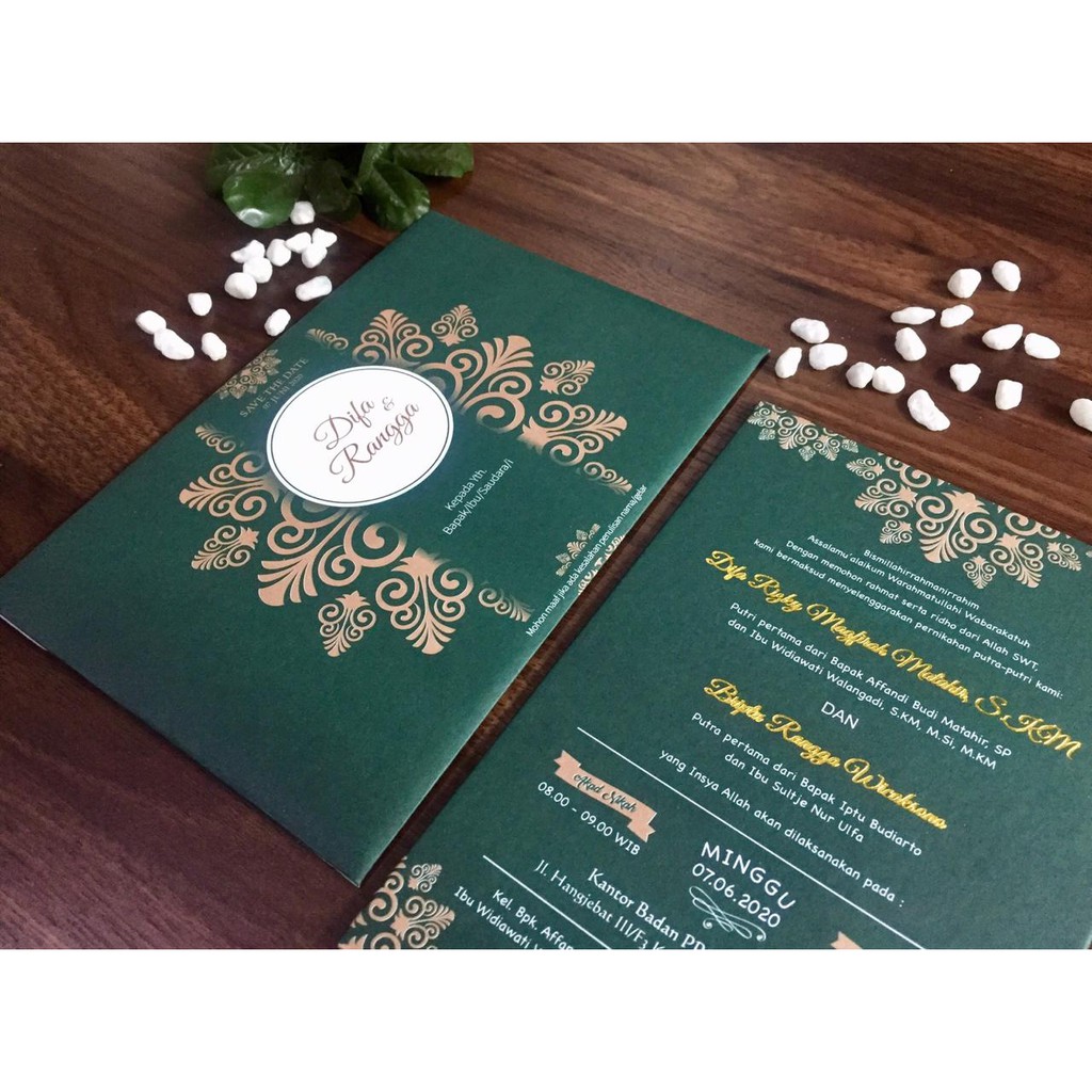 

WEDDING INVITATION SINGLE HARD + ENVELOPE