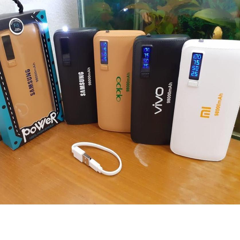 ♖ Powerbank 98000 MAH 3USB Murah ♂