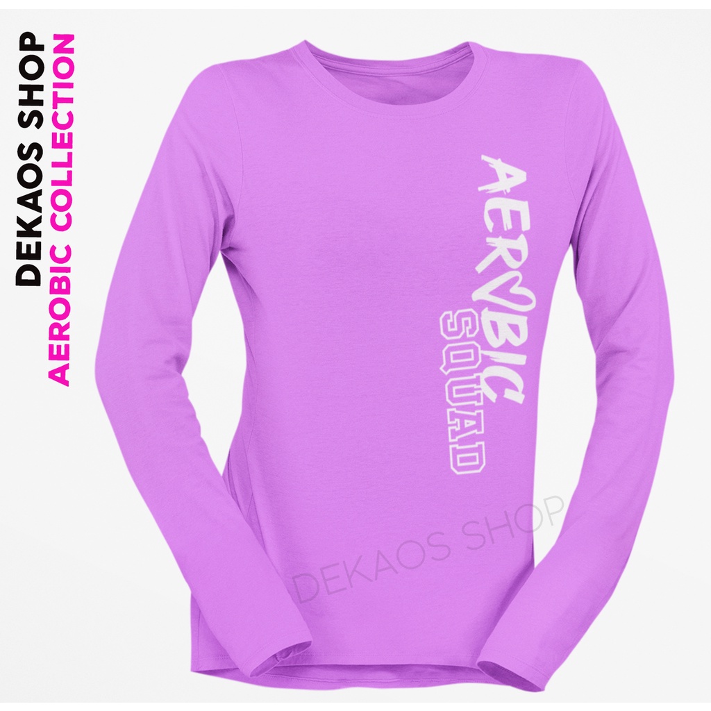 BAJU AEROBIC WANITA / KAOS AEROBIC WANITA / KAOS SENAM ZUMBA LENGAN PANJANG  / SETELAN ZUMBA / BAJU AEROBIC WANITA LENGAN PANJANG / KAOS AEROBIC SQUAD / BAJU SENAM WANITA / KAOS AEROBIC LENGAN PANJANG / KAOS AEROBIK WANITA / AEROBIC SQUAD / DEKAOS 1060LO-4