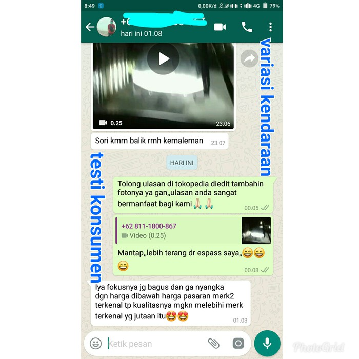 led h4 mobil lumiled zes 16000 lumen Murah