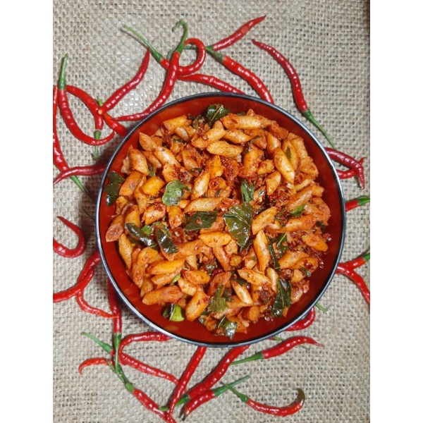 

kripik kulpi pedas daun jeruk