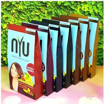 ^ KYRA ^ Nyu Hair Color Pewarna Rambut Semir No Amonia Long Lasting Colour Permanen