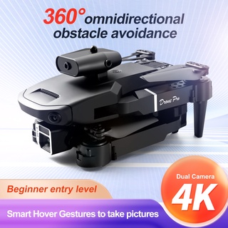 DENNOS E100 K6 dengan Dual Kamera 4k HD Fpv WiFi Profesional Dilipat Drone Anti Tabrakan Quadcopter Mainan