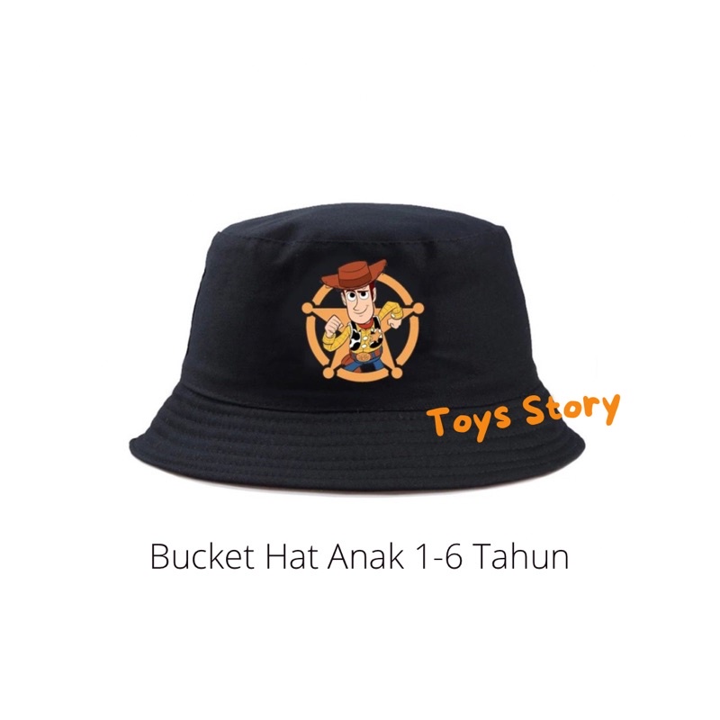 Bucket Hat Anak Polos Topi Anak Laki Laki Perempuan Topi Pikinik Anak Topi Rimba Anak Kupluk Anak Buket Hat Anak Bayi Laki Laki Perempuan 1 2 3 4 5 Tahun-Toys Story