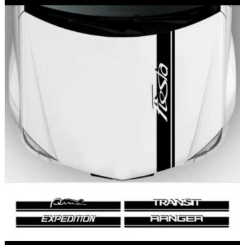 PROMO STICKER STIKER KAP MESIN MOBIL TOYOTA HONDA SUZUKI IGNIS HYUNDAY KIA CUSTOM TEKS