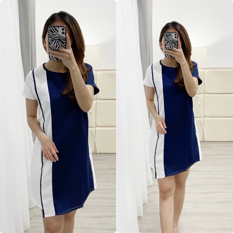 dress casual korea / mini dress wanita / K LUH