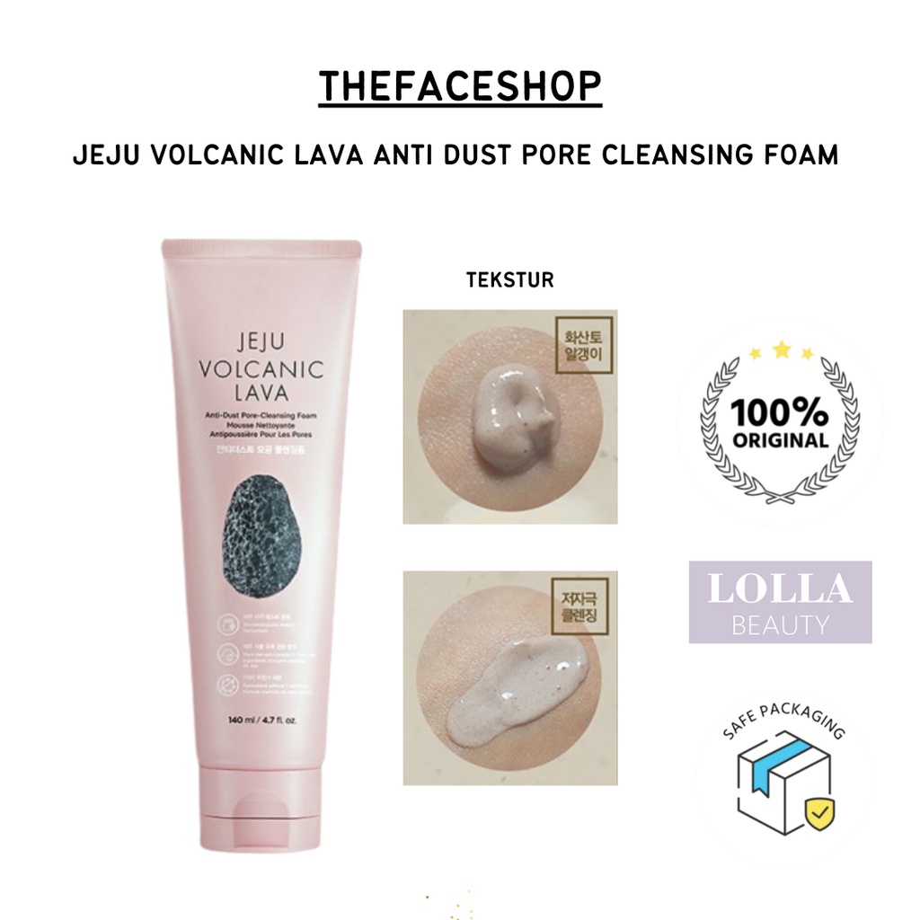 THEFACESHOP - Jeju Volcanic Anti Dust Pore Cleansing Foam 140 ml