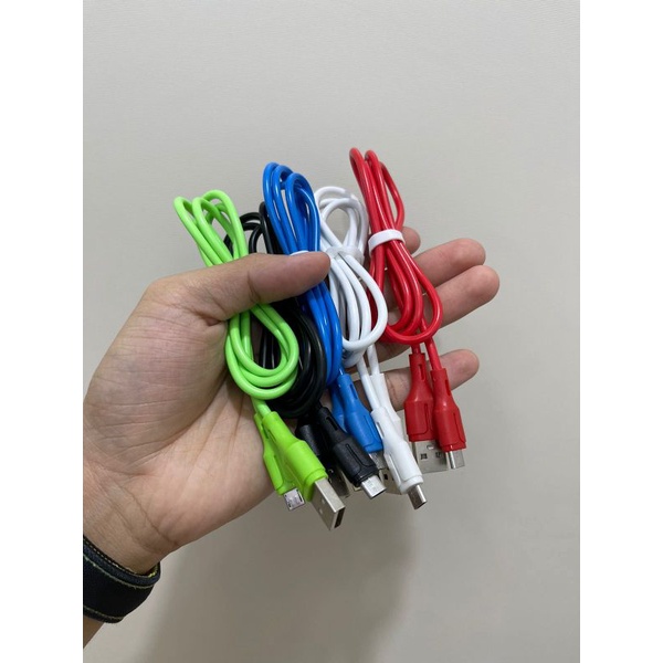 Kabel Data Toplesan Non Brand Warna Warni (1 Toples isi 50 pcs) - Type C - Harga Satuan - Harga Per Pcs