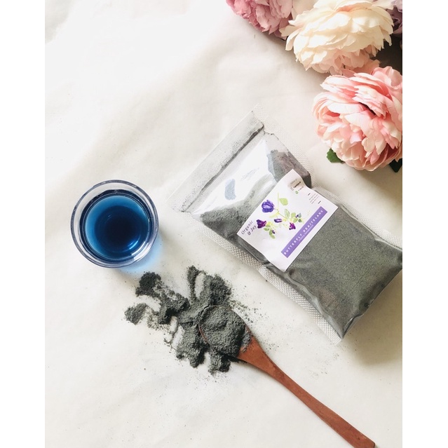 Organic&amp;Joy• Pure Butterfly Powder/Telang Bubuk murni (Food grade, tepung telang,butterfly pea)