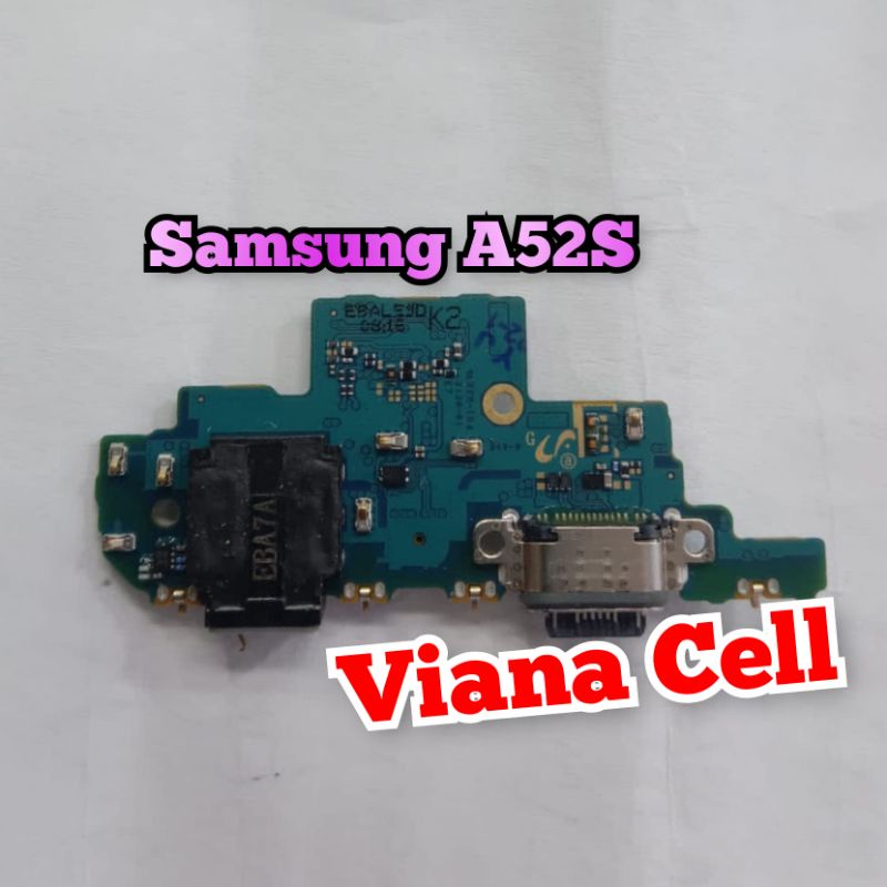 ORIGINAL SAMSUNG A52S FLEXIBLE PCB BOARD KONEKTOR CHARGER CAS MIC ADA IC