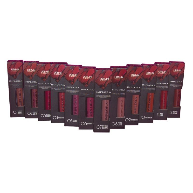 IMPLORA MATTE LIPCREAM | Implora Lip Cream matte Lipstick Original BPOM Warna Pigmented LIPSTIK