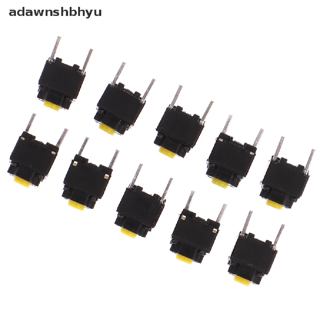 Adawnshbhyu 10pcs Tombol Mute6 * 6 * 7.3mm Silent Switch Micro Mouse Tombol Switch