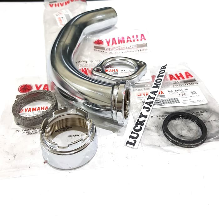 Leher knalpot plus mur ring paking komplit Rxking Rx king Rxk Original-1
